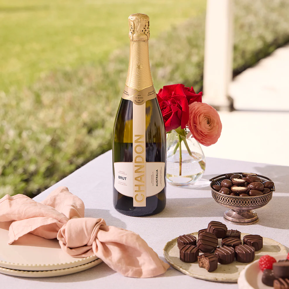 French Market Basket Mini Tote with Chandon & Chocolates - Image 4