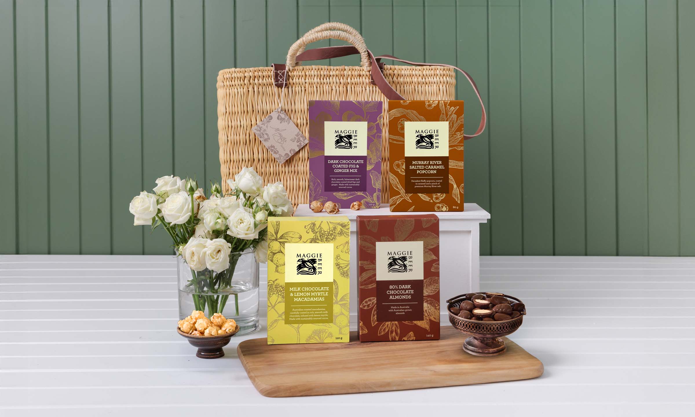 French Market Basket - Small with Chocolate & Toffee Hamper