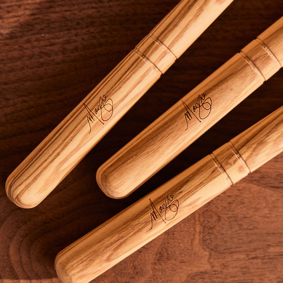 Italian Olive Wood Wooden Spoon Set of 3 - Image 5