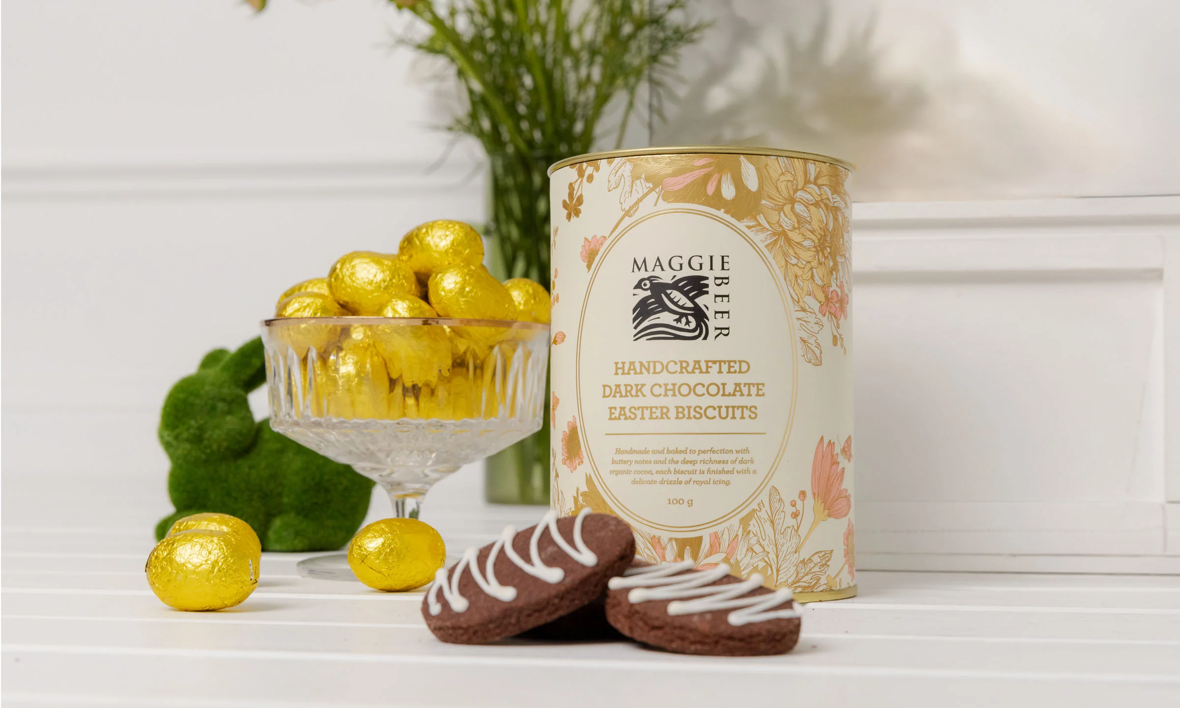 Maggie Beer Handcrafted Dark Chocolate Easter Biscuits 100g