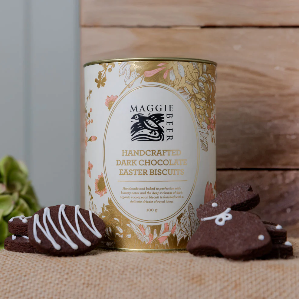 Maggie Beer Handcrafted Dark Chocolate Easter Biscuits 100g - Image 3