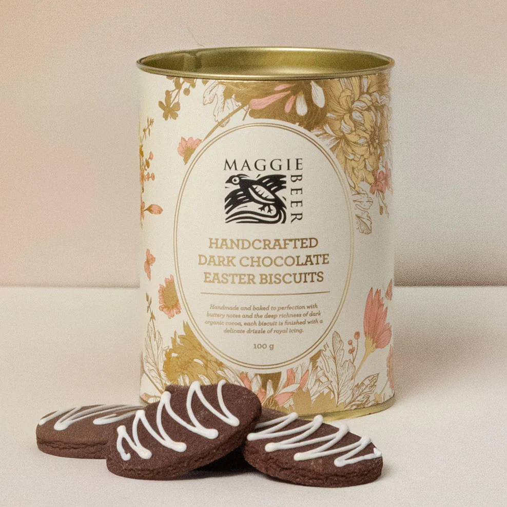 Maggie Beer Handcrafted Dark Chocolate Easter Biscuits 100g - Image 4