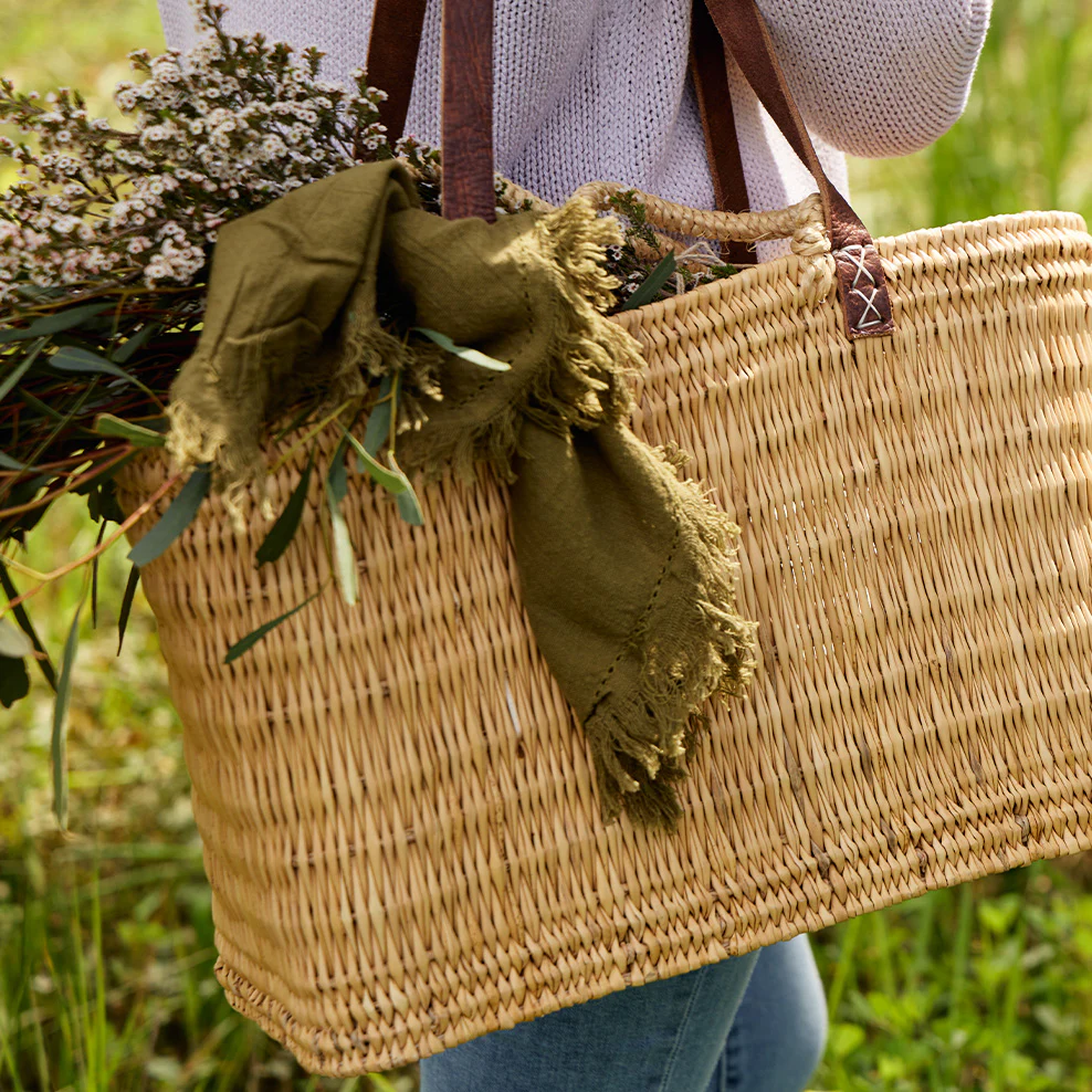 Maggie Living: Small French Market Basket - Image 4
