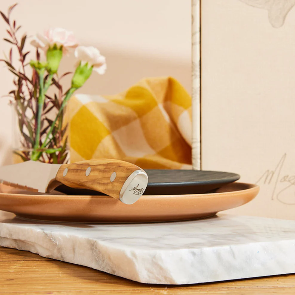Maggie Living: Steak Knives in Olive Wood - Set of 4 - Image 2