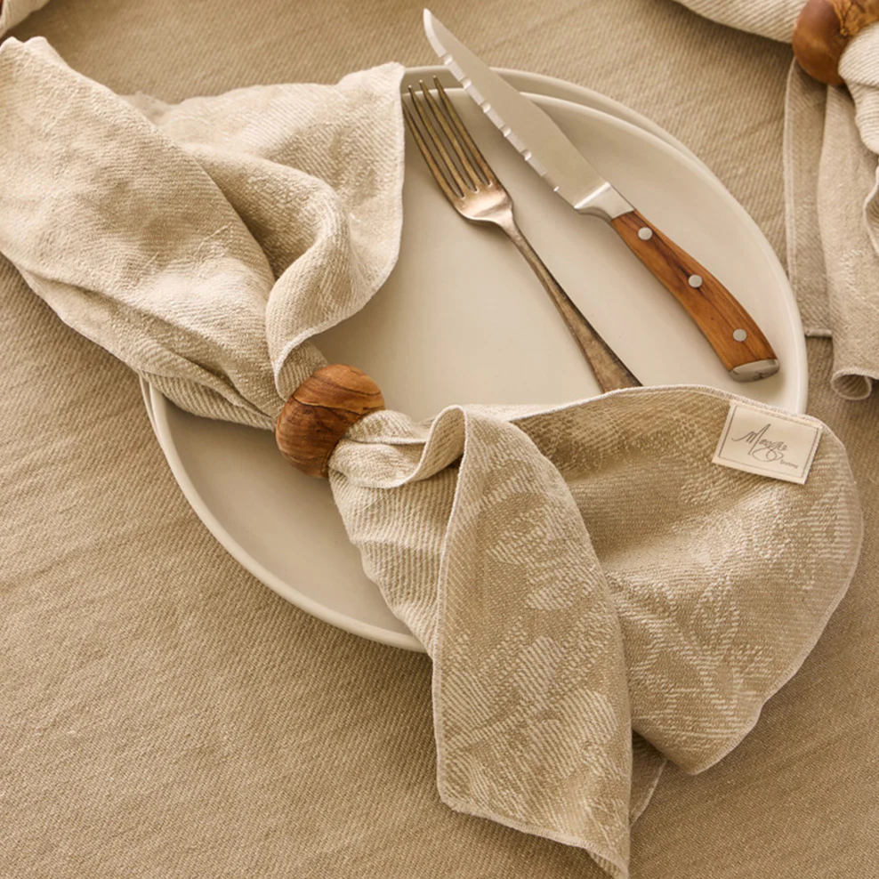 Maggie Living: Steak Knives in Olive Wood - Set of 4 - Image 4