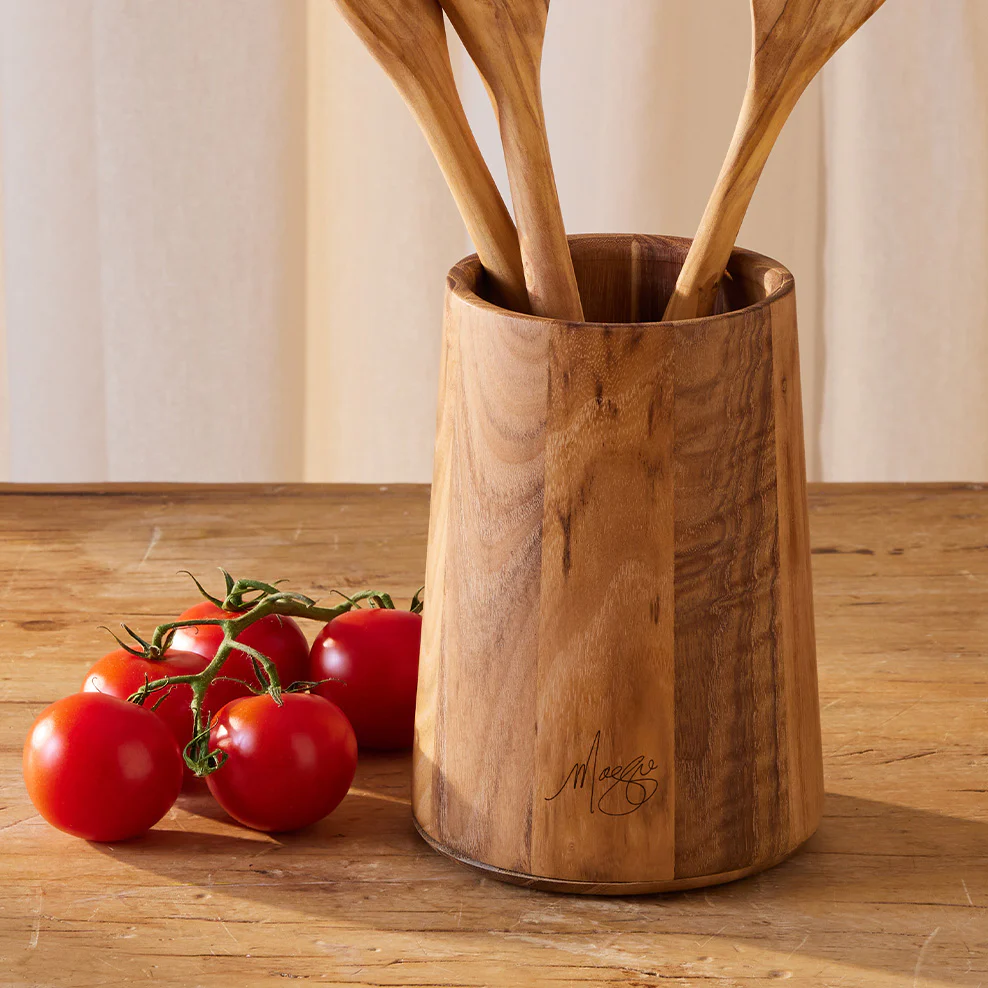 Maggie Living Teak Utensil Holder - Image 2