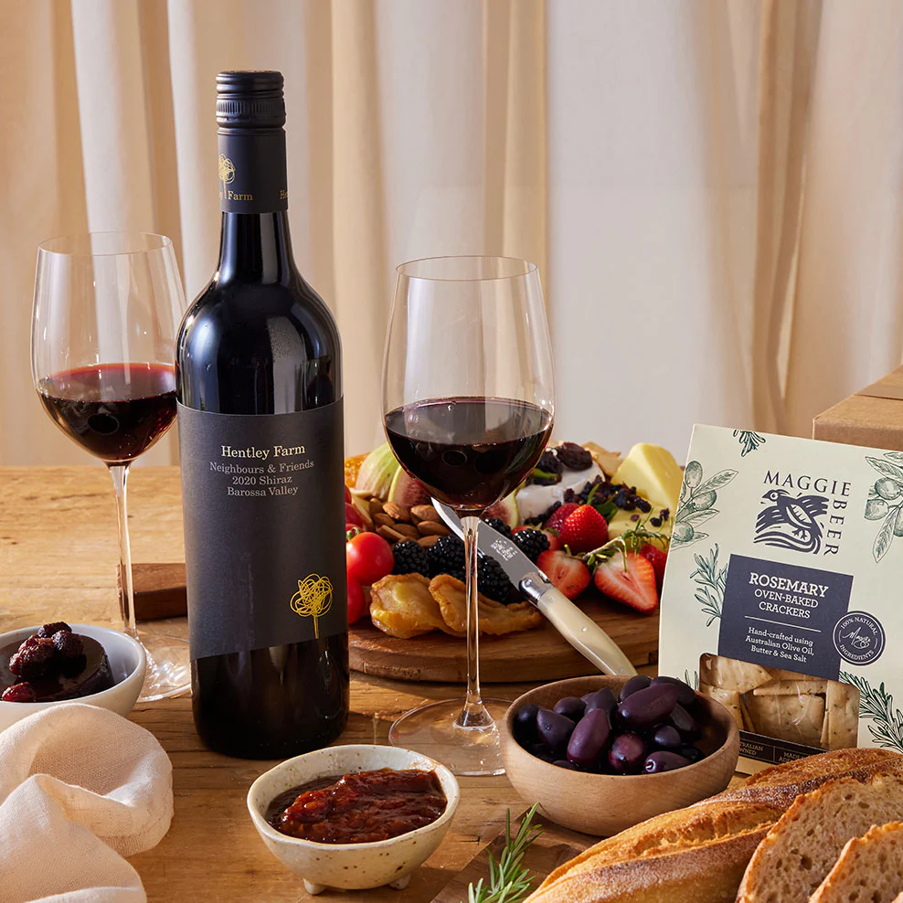 Maggie's Gourmet Grazing Hamper with Barossa Shiraz - Image 2