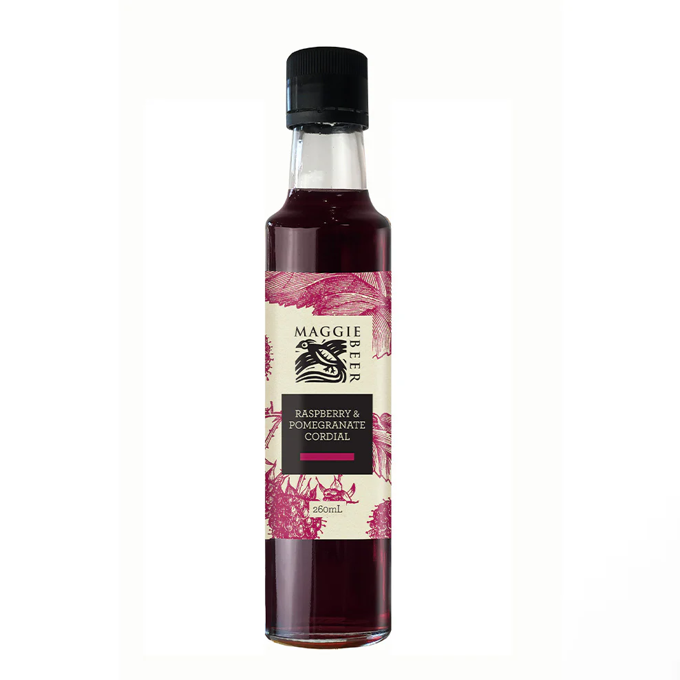 Raspberry & Pomegranate Cordial 260mL - Image 2