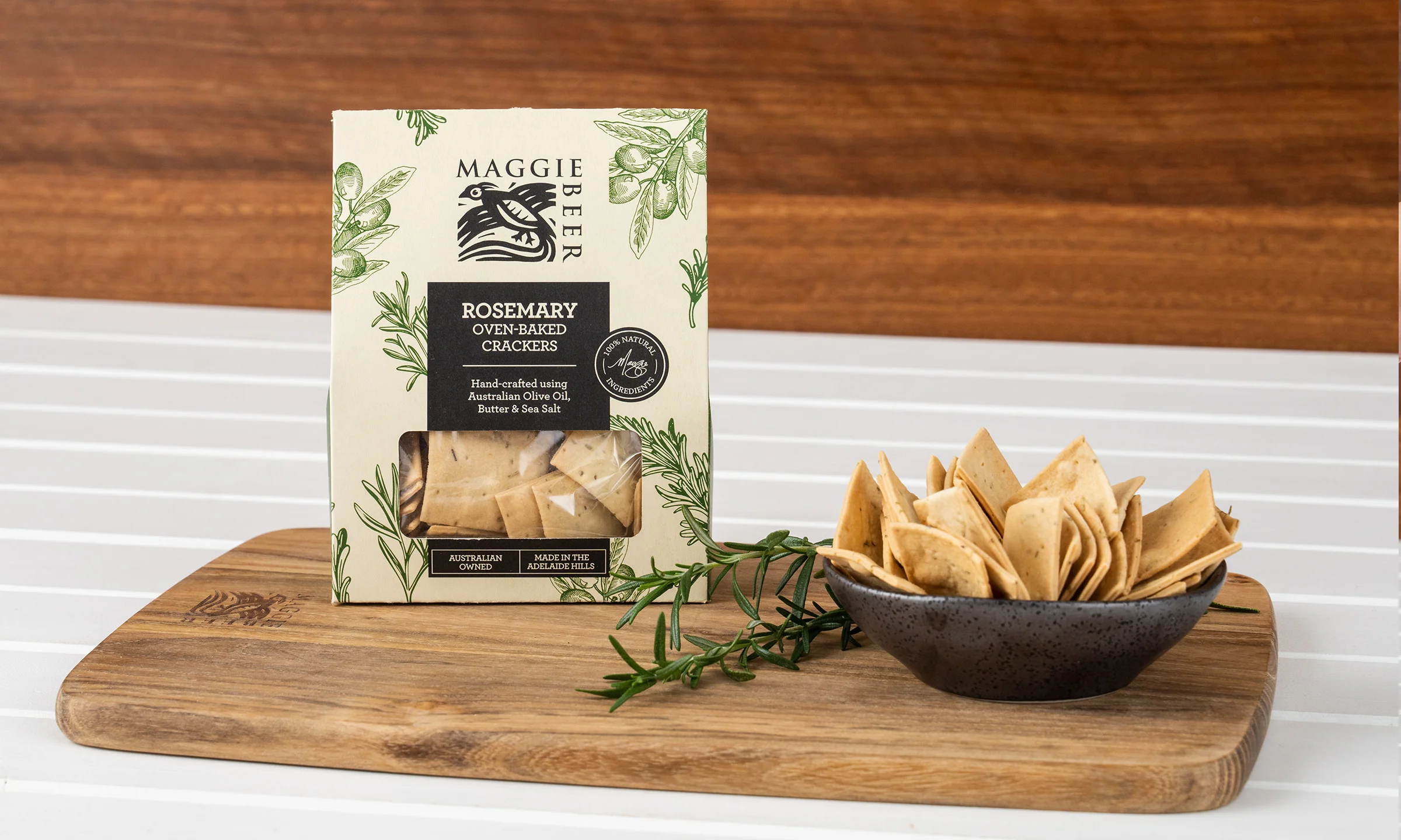 Rosemary Oven Baked Crackers 130g