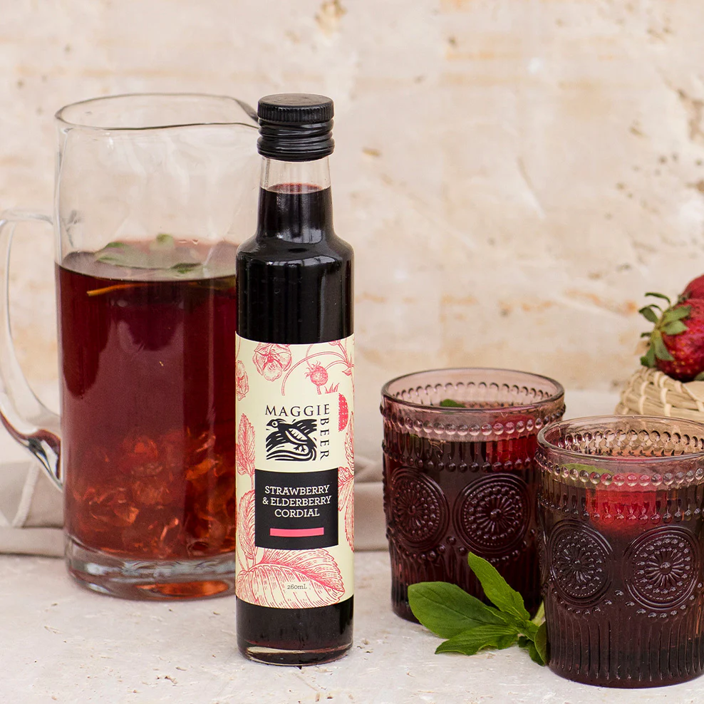 Strawberry & Elderberry Cordial 260mL - Image 3